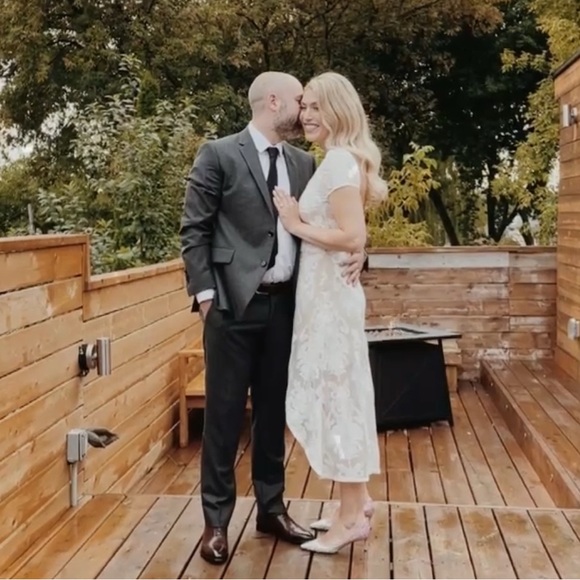 Open back midi high low dress wedding cut
out - Needle and Thread - Picture 6 of 6